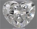 0.40 Carats, Heart G Color, IF Clarity and Certified by GIA