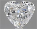 0.42 Carats, Heart G Color, VS1 Clarity and Certified by GIA