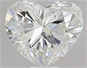 0.43 Carats, Heart G Color, SI1 Clarity and Certified by GIA