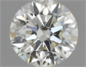 0.72 Carats, Round with Excellent Cut, K Color, I1 Clarity and Certified by GIA
