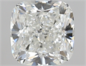 0.43 Carats, Cushion H Color, VS2 Clarity and Certified by GIA