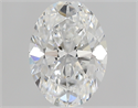 0.44 Carats, Oval E Color, SI1 Clarity and Certified by GIA