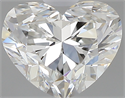 0.70 Carats, Heart G Color, IF Clarity and Certified by GIA