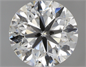 0.71 Carats, Round with Very Good Cut, G Color, I1 Clarity and Certified by GIA