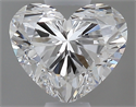 0.42 Carats, Heart E Color, VS2 Clarity and Certified by GIA