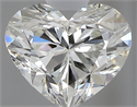 0.42 Carats, Heart I Color, VVS2 Clarity and Certified by GIA