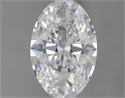 0.40 Carats, Oval D Color, SI1 Clarity and Certified by GIA