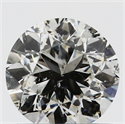 0.70 Carats, Round with Good Cut, I Color, I1 Clarity and Certified by GIA