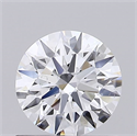 Lab Created Diamond 0.77 Carats, Round with Ideal Cut, D Color, VS2 Clarity and Certified by IGI