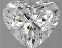 1.00 Carats, Heart D Color, VS2 Clarity and Certified by GIA
