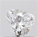 0.40 Carats, Heart D Color, VS2 Clarity and Certified by GIA