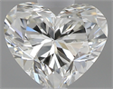 0.41 Carats, Heart I Color, VVS1 Clarity and Certified by GIA