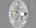 0.40 Carats, Oval D Color, SI2 Clarity and Certified by GIA