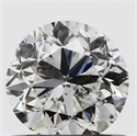 0.70 Carats, Round with Good Cut, F Color, I1 Clarity and Certified by GIA