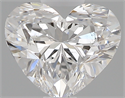 0.41 Carats, Heart E Color, SI1 Clarity and Certified by GIA