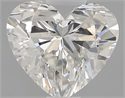 0.41 Carats, Heart H Color, VS2 Clarity and Certified by GIA
