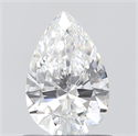 0.70 Carats, Pear D Color, VVS2 Clarity and Certified by GIA