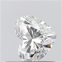 0.41 Carats, Heart F Color, VVS2 Clarity and Certified by GIA
