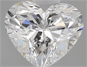 0.45 Carats, Heart D Color, SI1 Clarity and Certified by GIA