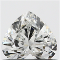 0.40 Carats, Heart H Color, VS1 Clarity and Certified by GIA