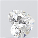 0.43 Carats, Heart D Color, VS1 Clarity and Certified by GIA