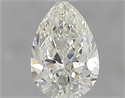 0.40 Carats, Pear J Color, SI1 Clarity and Certified by GIA