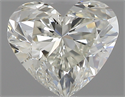 0.41 Carats, Heart K Color, VVS1 Clarity and Certified by GIA