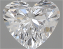 0.41 Carats, Heart D Color, SI1 Clarity and Certified by GIA