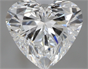 1.00 Carats, Heart F Color, VS1 Clarity and Certified by GIA