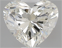 0.40 Carats, Heart K Color, VVS2 Clarity and Certified by GIA