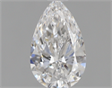 0.60 Carats, Pear D Color, VVS2 Clarity and Certified by GIA