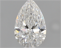 0.60 Carats, Pear F Color, VVS2 Clarity and Certified by GIA