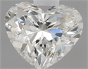 0.46 Carats, Heart H Color, VS2 Clarity and Certified by GIA