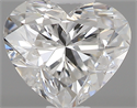 0.40 Carats, Heart F Color, VS2 Clarity and Certified by GIA