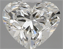 0.40 Carats, Heart H Color, VS2 Clarity and Certified by GIA