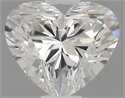 0.43 Carats, Heart H Color, SI2 Clarity and Certified by GIA