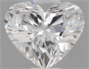 0.40 Carats, Heart D Color, VS2 Clarity and Certified by GIA