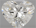 0.47 Carats, Heart H Color, VS2 Clarity and Certified by GIA
