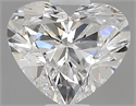 0.40 Carats, Heart E Color, VVS2 Clarity and Certified by GIA
