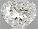 0.41 Carats, Heart J Color, IF Clarity and Certified by GIA