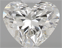 0.42 Carats, Heart G Color, VS2 Clarity and Certified by GIA