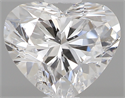 0.43 Carats, Heart D Color, SI1 Clarity and Certified by GIA