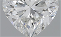0.90 Carats, Heart H Color, VS2 Clarity and Certified by GIA
