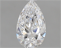 0.70 Carats, Pear D Color, IF Clarity and Certified by GIA