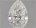0.71 Carats, Pear F Color, VVS1 Clarity and Certified by GIA
