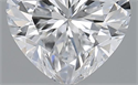 0.65 Carats, Heart D Color, VS1 Clarity and Certified by GIA