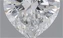 0.50 Carats, Heart D Color, VVS1 Clarity and Certified by GIA