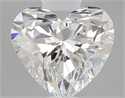 0.55 Carats, Heart E Color, VVS2 Clarity and Certified by GIA