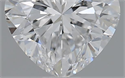 0.50 Carats, Heart E Color, VVS2 Clarity and Certified by GIA