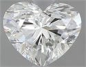 0.80 Carats, Heart I Color, VS2 Clarity and Certified by GIA